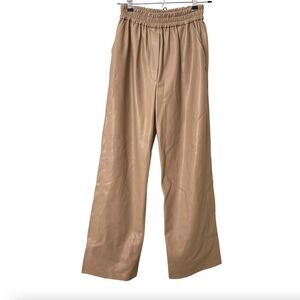THE FRANKIE SHOP Faux Leather Straight Trouser Sz Small
